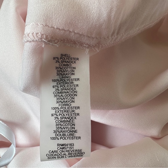 Karl Lagerfeld lace top ruffle hem dress light pink - Picture 9 of 9